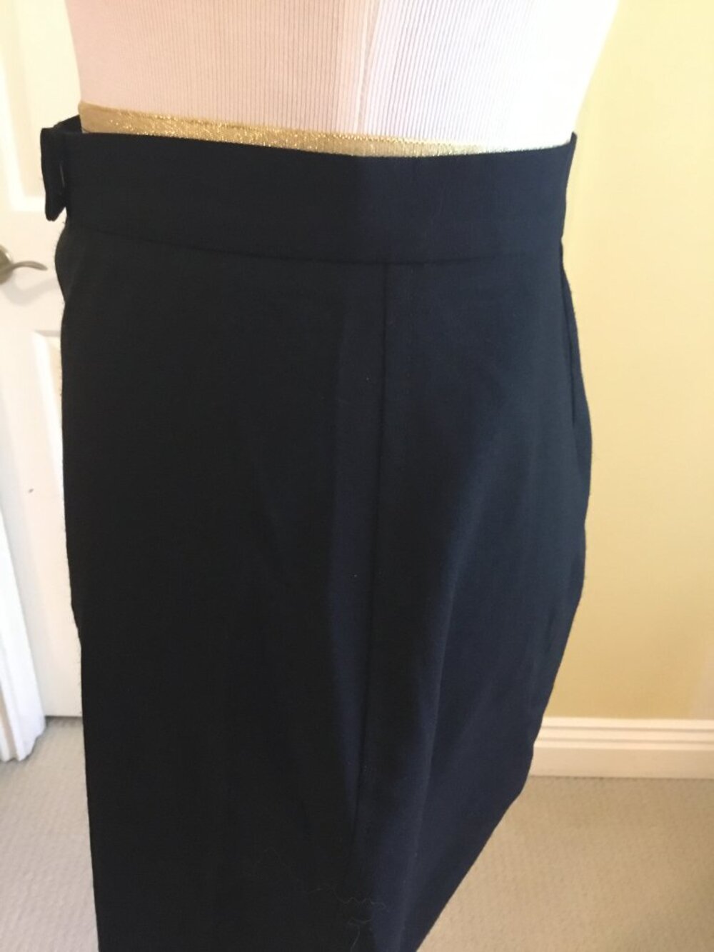 Dolce & Gabbana Black High-Waisted Tailored Dress Pants Made in Italy - Picture 7 of 13